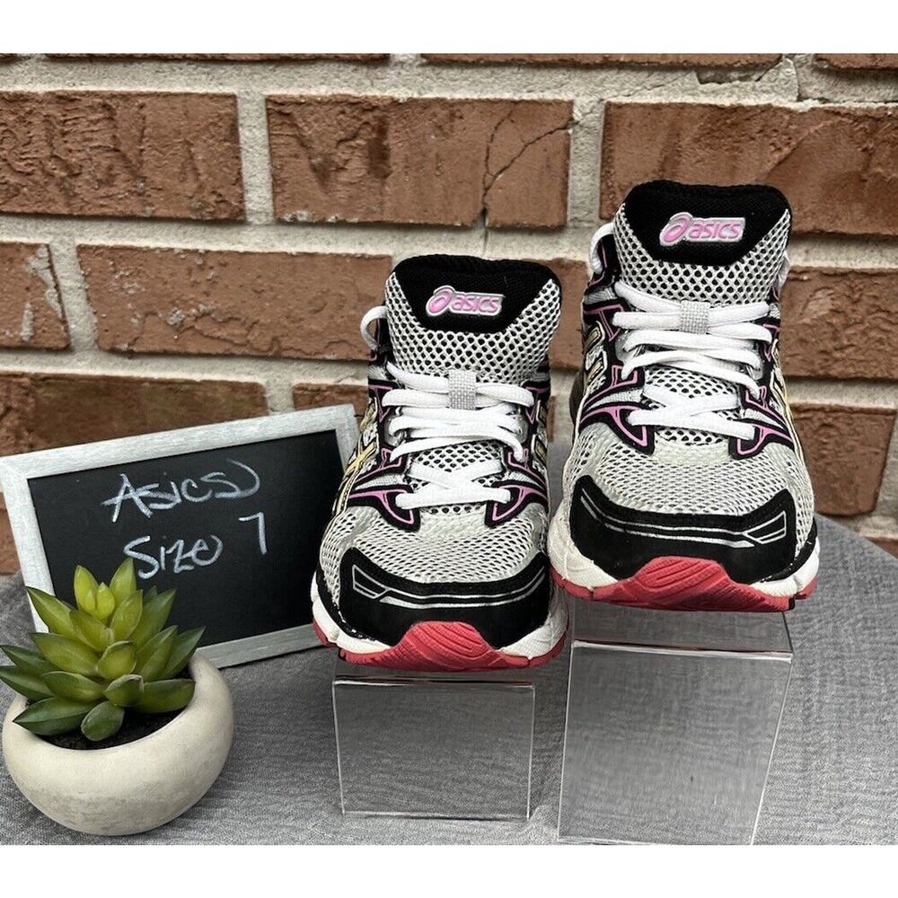 Women's Asics GT-1000 GreyPink Black Athletic Sneaker Running Shoe Size 7 T2L6N